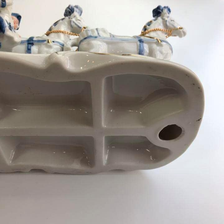 希少】 🏌 古代人形 陶磁器 4頭立馬車